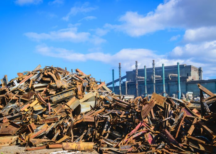 Scrap Steel recycling prepared for smelting in steel industry